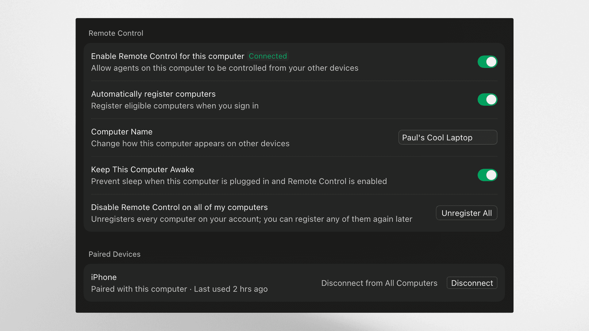 Remote Control for local agents in the Cursor iOS app